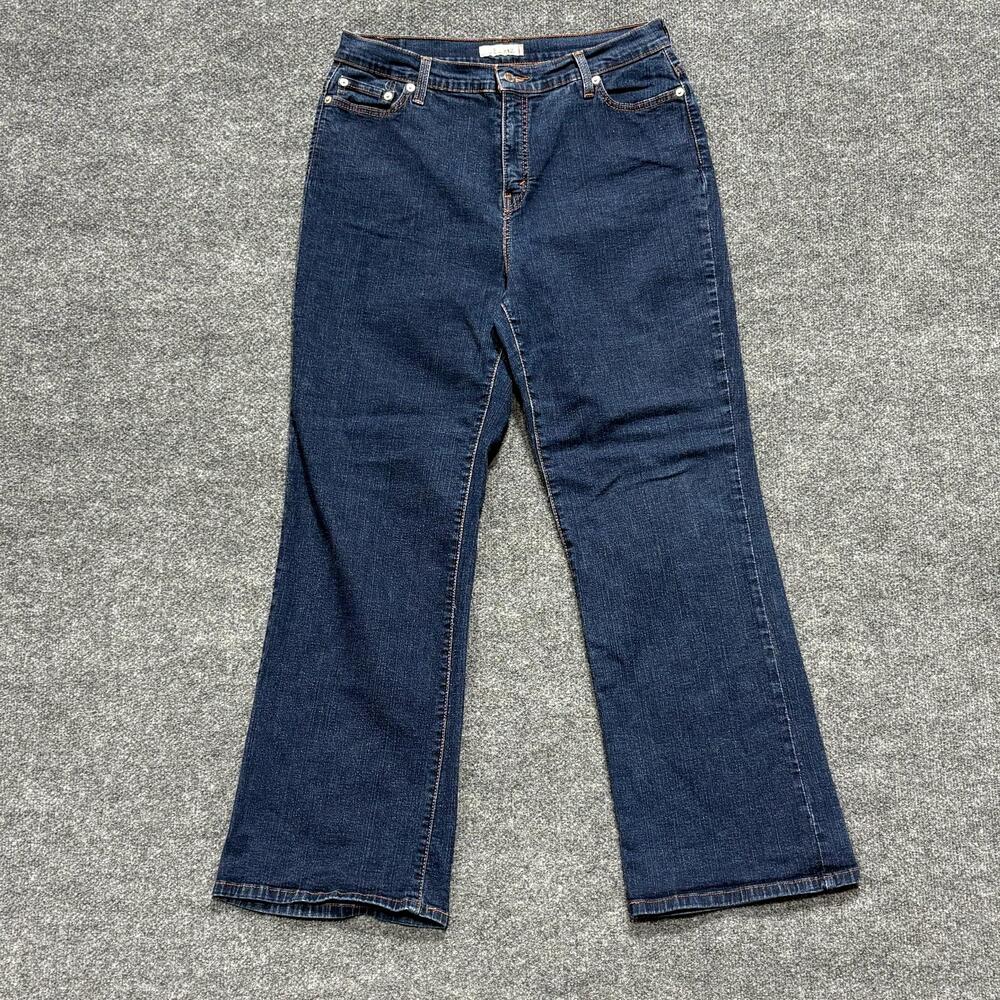 Levis 512 Jeans Womens 16S Blue Dark Wash High Rise Bootcut Stretch Denim Pants